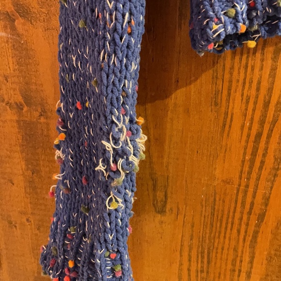 Blue and multicolored knit sweater - Picture 3 of 3